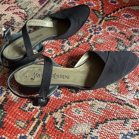 YSL Yves Saint Laurent pointed toe heels Mary Janes - Picture 4 of 11